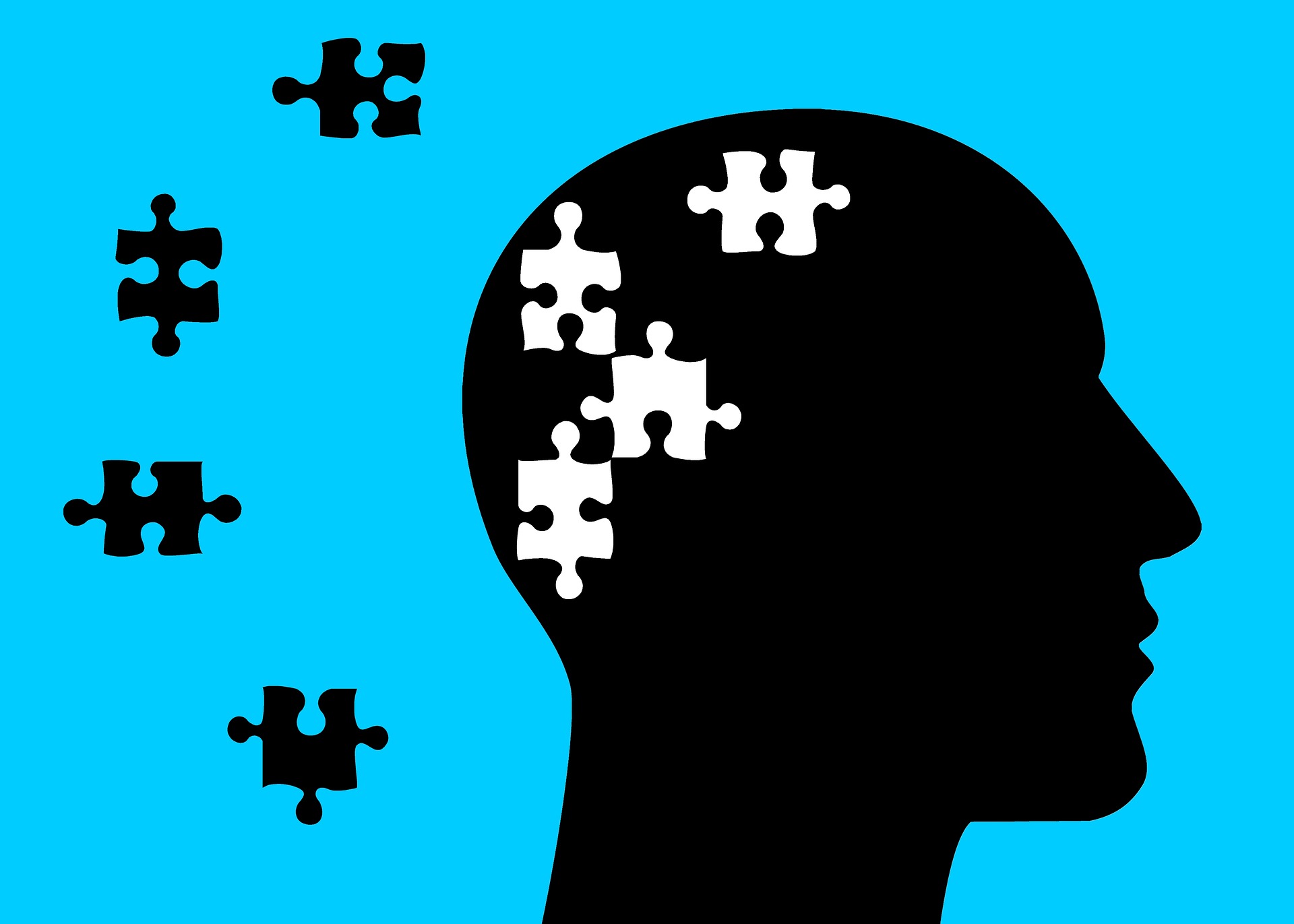 head with puzzle pieces